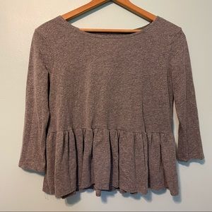 We The Free Peplum Top